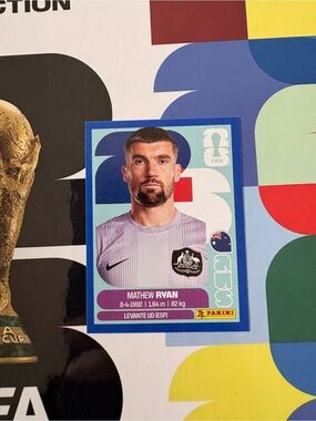 Panini FIFA World Cup 2026 Sticker Mathew Ryan 2 Australia Blue Parallel